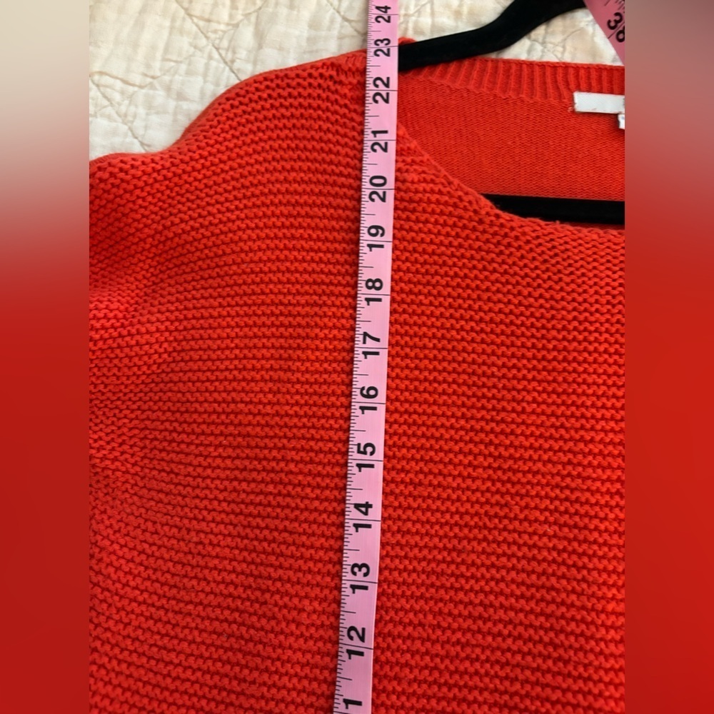 Boden Red Cashmere Blend Textured Knit Dolman Sweater Women’s Size 6 - Picture 7 of 7